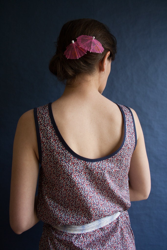 PLAYA dress (Liberty print dress with scoop back neckline) - made to order