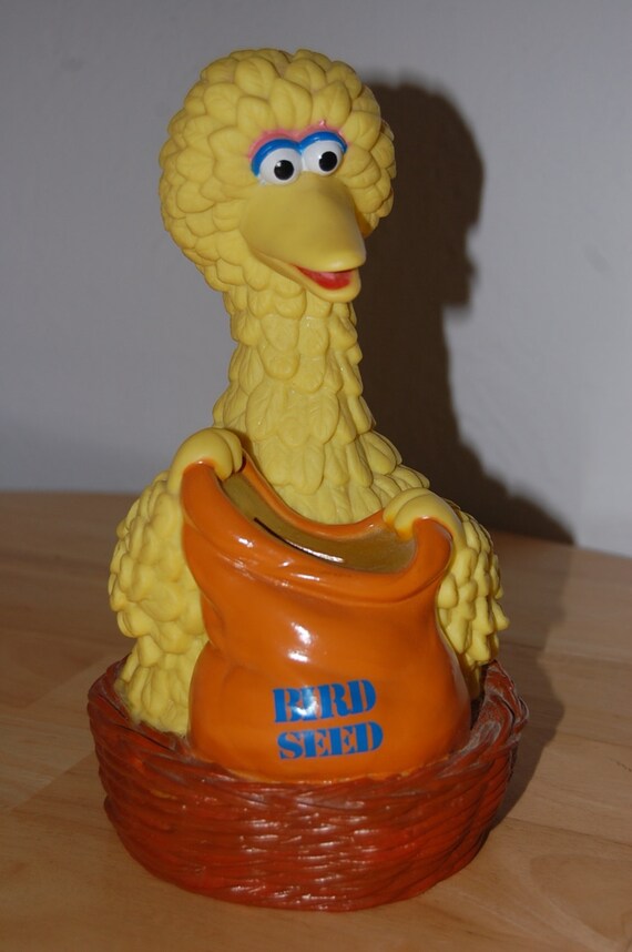Big Bird Bird Seed Bank Illco Sesame Street Muppets by birdmony