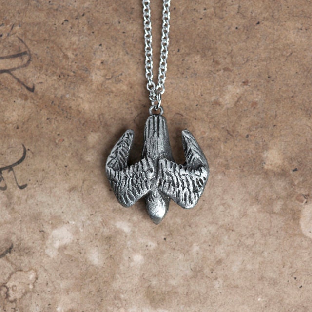 Falcon Necklace - March / April Birth Totem Jewelry - Aries