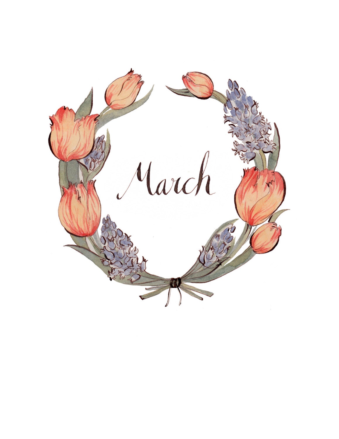 March Wreath 8.5x11