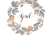 April Wreath 8.5x11