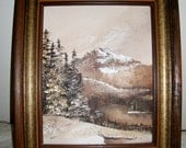Vintage Original Framed Oil Painting of Landscape Artist Signed "Logsdon" Only 15 USD