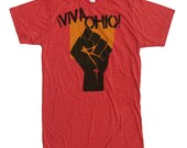 SUPER SOFT Vintage Feel Unisex Heather Red Tee - Viva Ohio