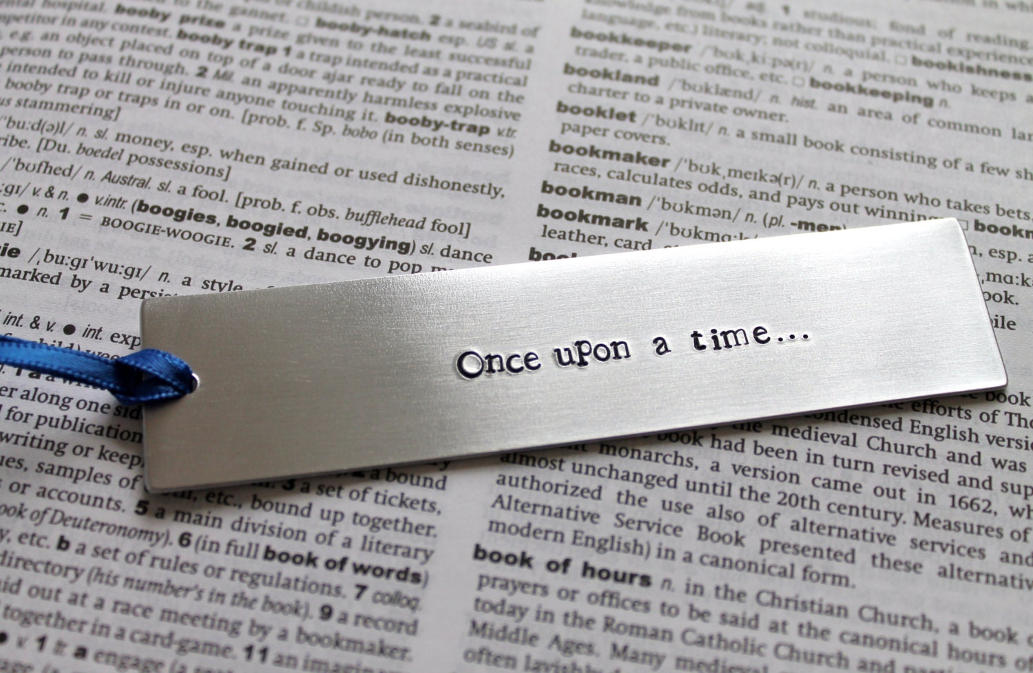 Once upon a Time - Metal Stamped Bookmark