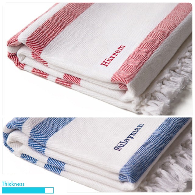 Personalized Peshtemal - Turkish Bath Towel