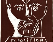 Pablo Picasso Poster. Framed. 9" x 11". Color Plate. Ready to Hang.