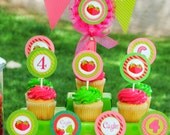 STRAWBERRY SHORTCAKE Inspired CUPCAKE Toppers - Little Girl Birthday Party - Sweet Shoppe/ Ladies Tea Party - Berry Patch Party Il_170x135