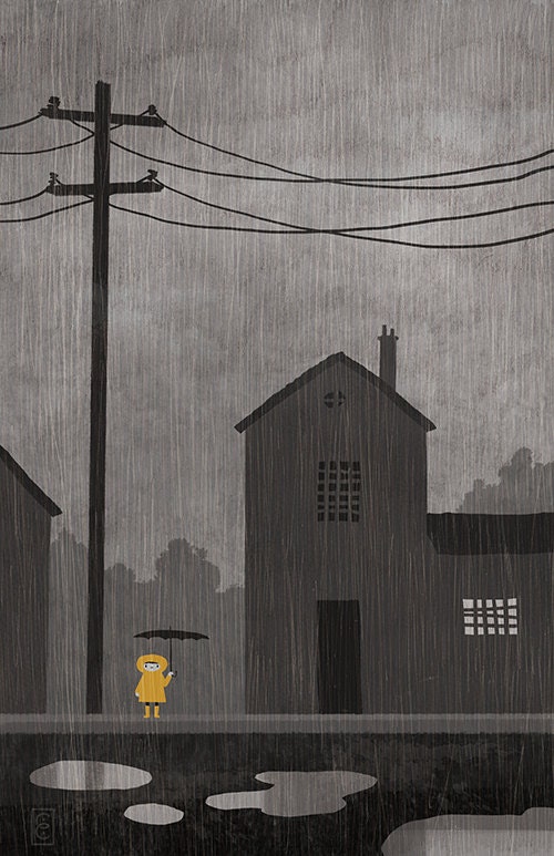 Rainy Day - Illustration Print