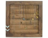 Jewelry Storage // Necklace Wall Organizer Display // Wall Rack // Handmade Driftwood Furniture // Eco-Friendly Home Decor // Reclaimed Wood
