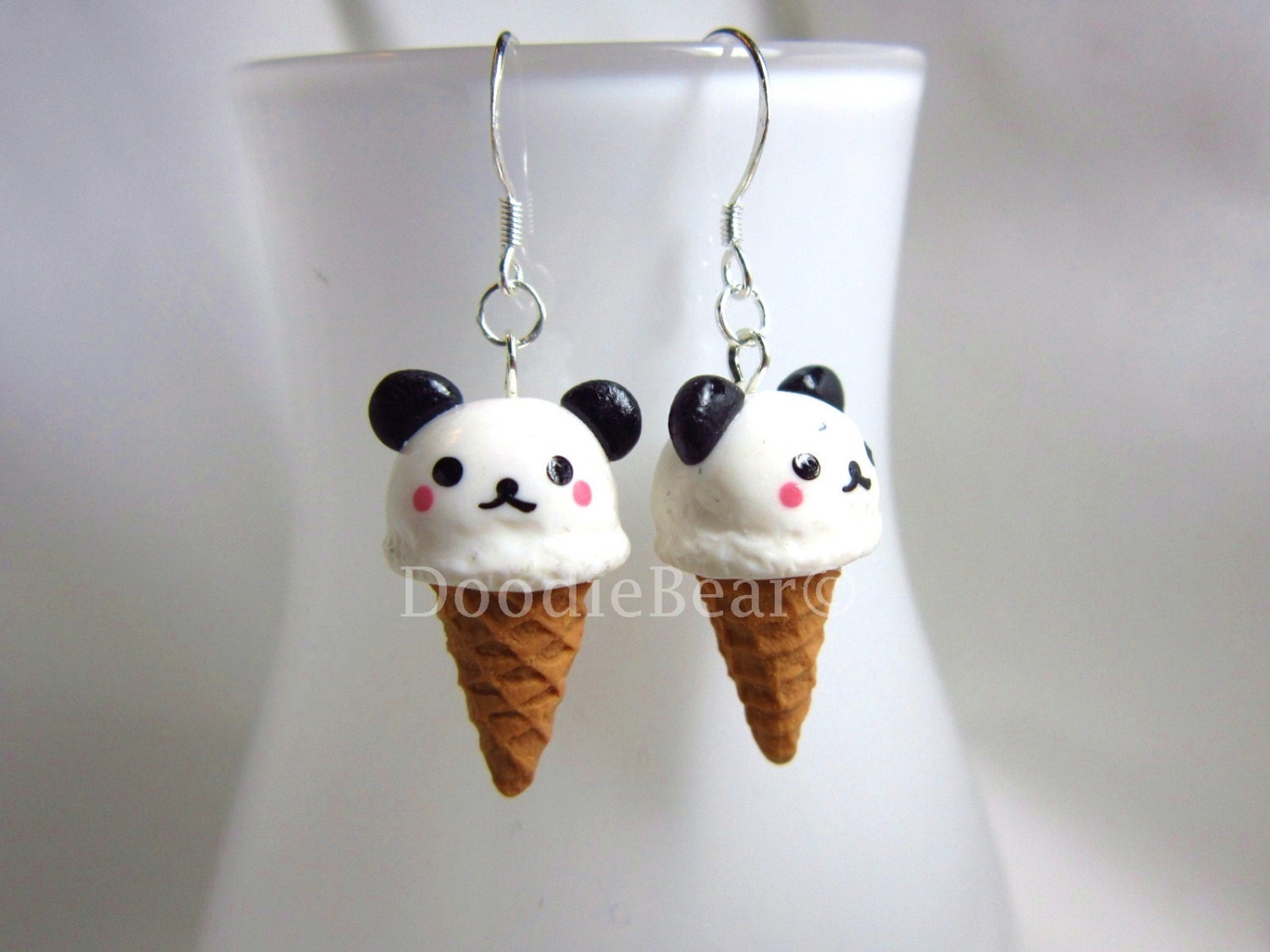 Panda Ice Cream Kawaii Earrings