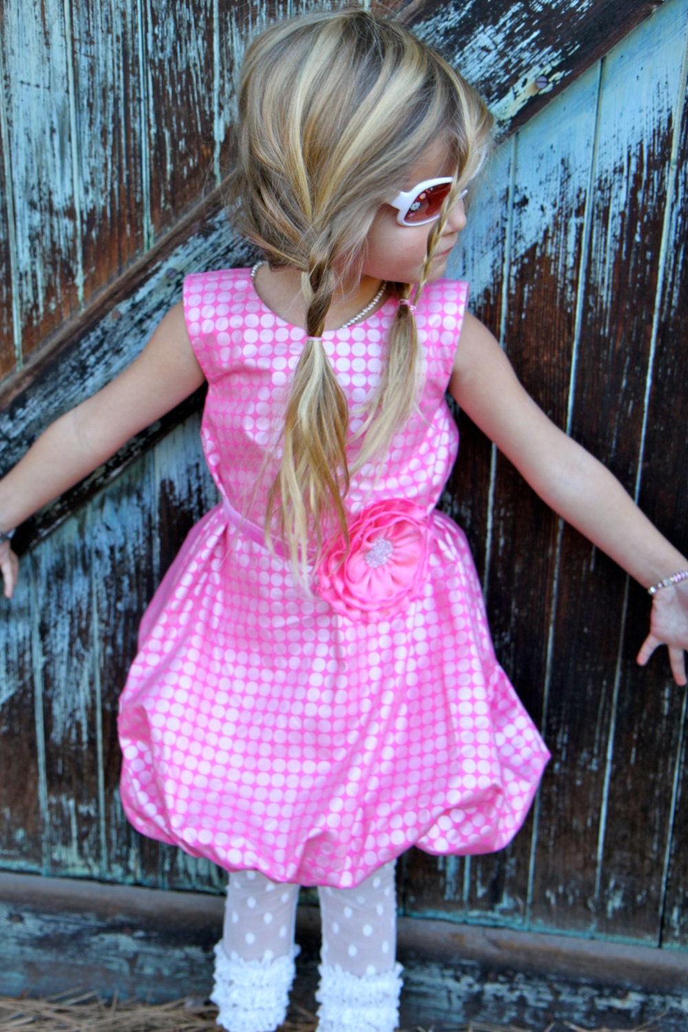 Flower Belt in Hot Pink