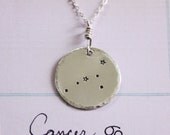 Cancer constellation necklace, sterling silver necklace, cancer sign, zodiac necklace, constellation necklace, star necklace