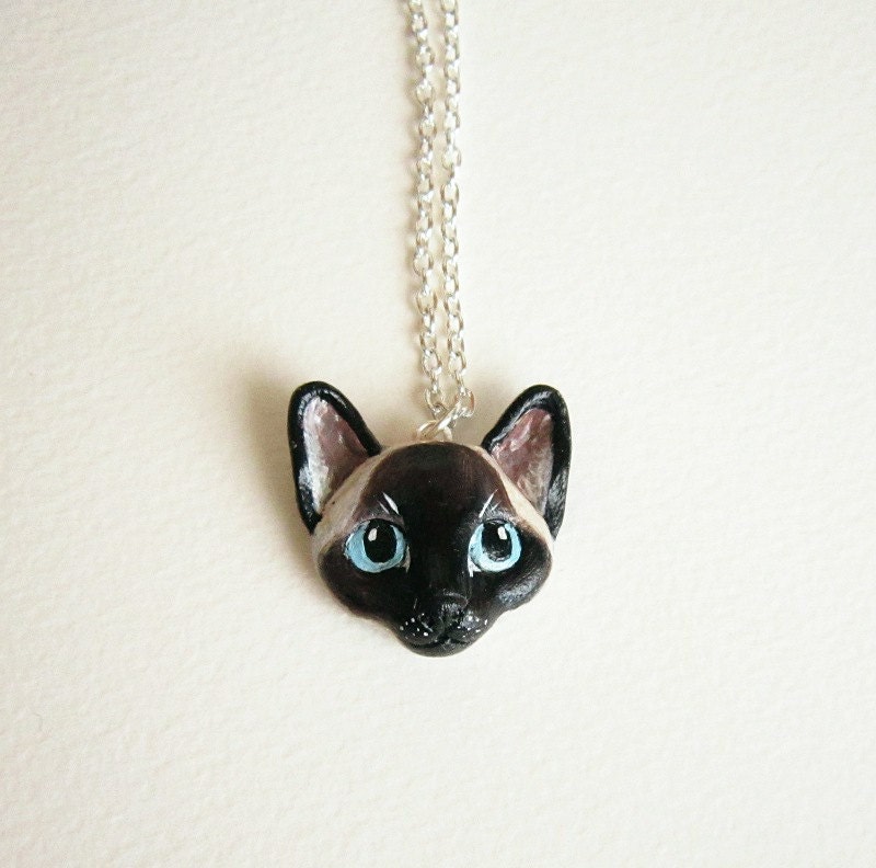 Siamese jewelry, Siamese cat necklace