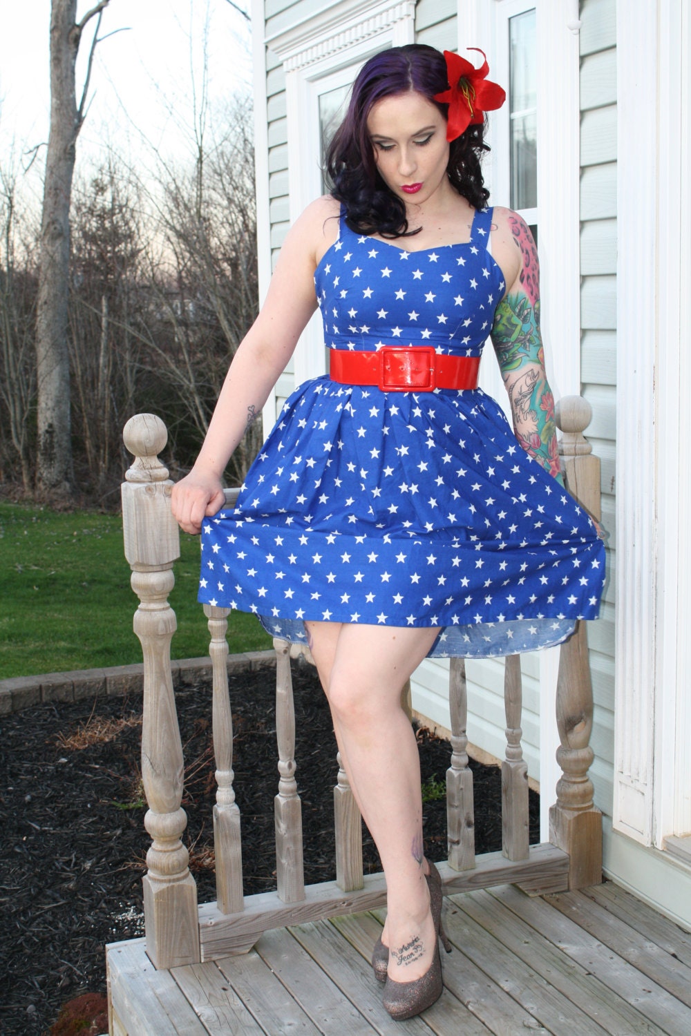 Seeing Stars Pinup Sun Dress