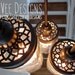 5 Pack, Custom Aluminum Lids For Mason Jar Pendant Lighting & Chandeliers, Includes Compatible Phenolic Lamp Sockets