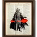 WALL HANGING COLLAGE - Kitchen Wall Decor, Star Wars Poster Retro Print, Star Wars print, dictionary art - Darth Vader got a new lightsaber
