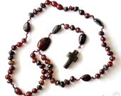 Baltic Amber Rosary, Cherry Rounded Amber, Screw clasp