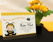 DIY PRINTABLE Invitation Card - Bumble Bee Baby Shower Invitation - BS816CB1a1 Il_170x135