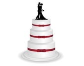 Bride and Groom Cake Topper - Wedding Cake Topper