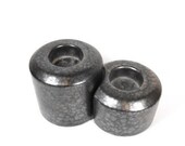 Modern Ceramic Candle Holder Mid Century Candle Holder Set Gray Pottery Tea Light