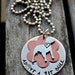 Adopt A Pit Bull Handstamped Necklace