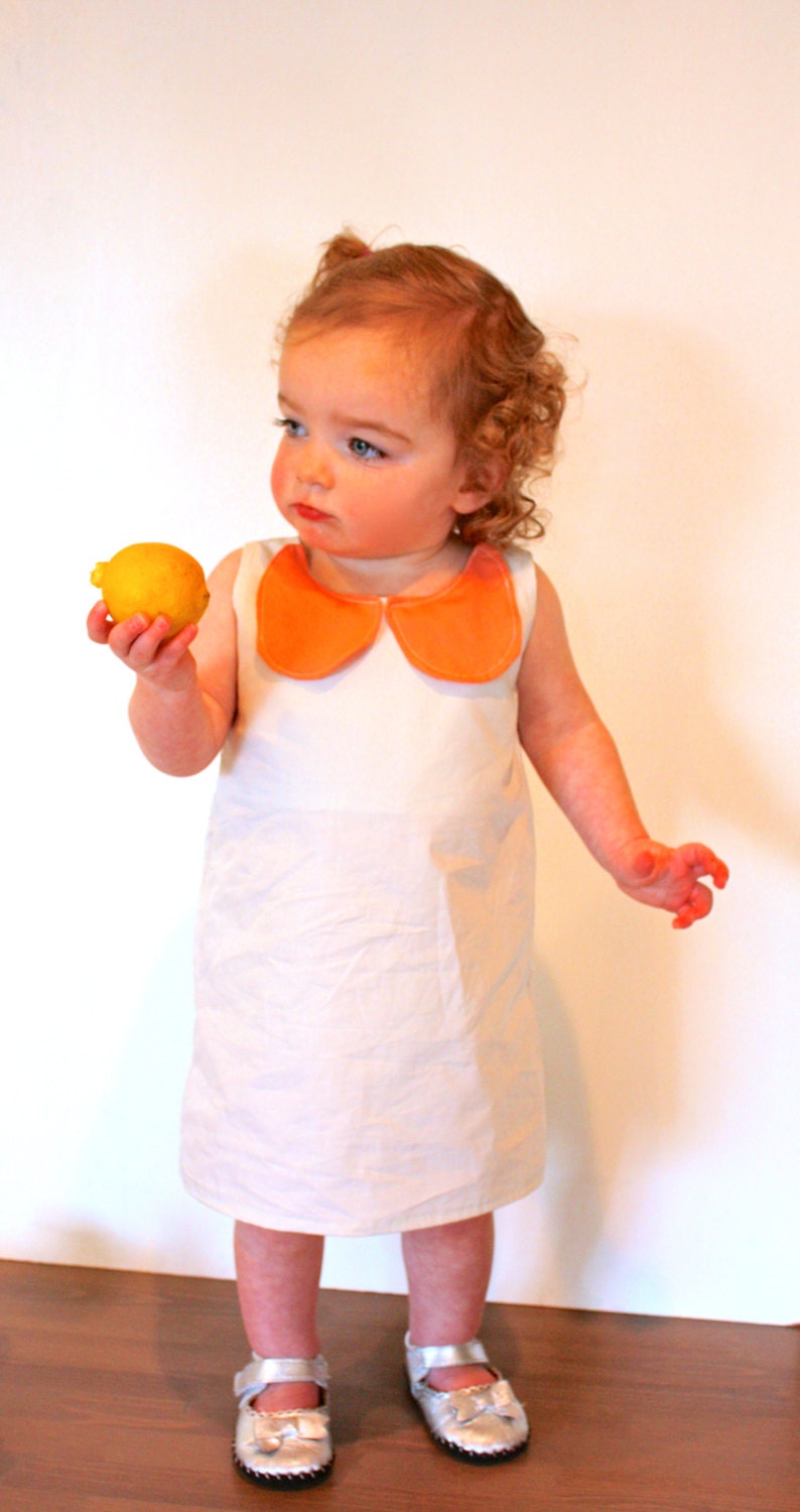 Pan Collar Color Block Frock // Baby Dress // Toddler Dress // Girl Dress