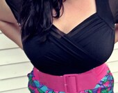 50% OFF - 80's Retro Kaleidoscopic High Waisted Pencil Skirt Elastic Stretchy Comfy Bright Colors Size 8