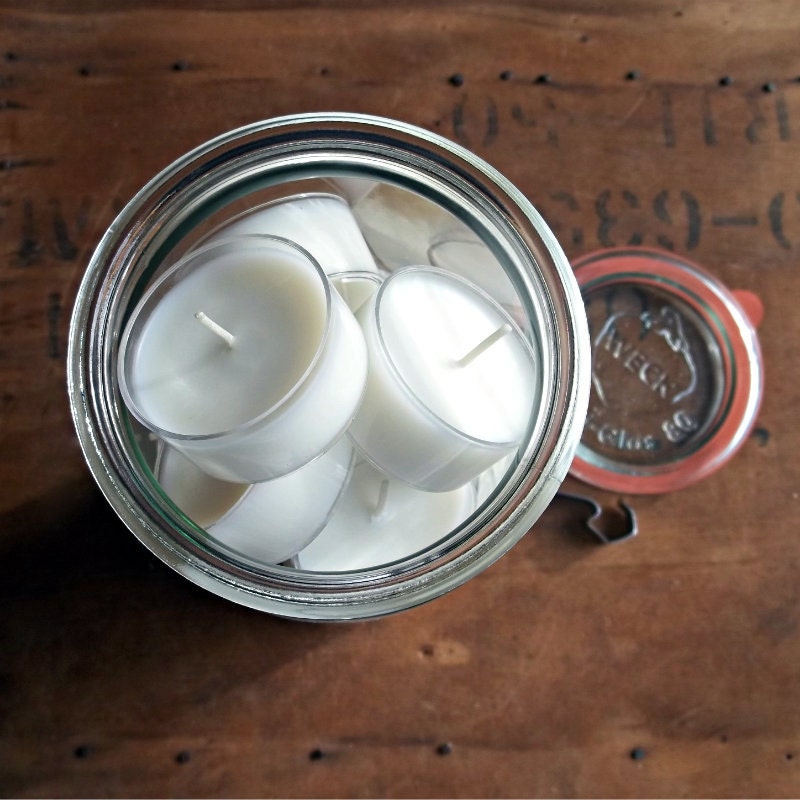 Tea Light Jar Rustic Chic