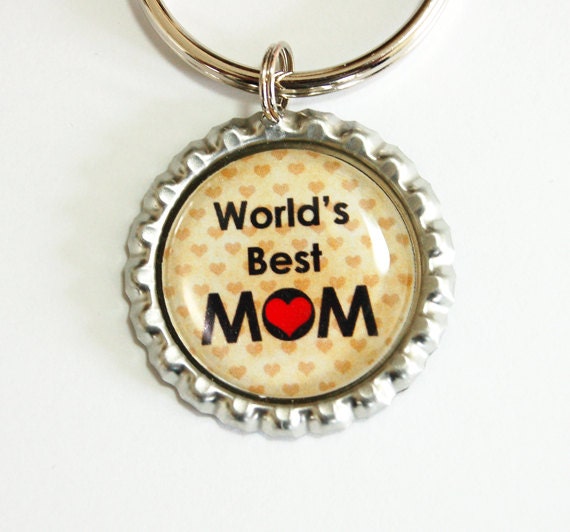 Mom key chain Worlds Best Mom keychain key ring by
