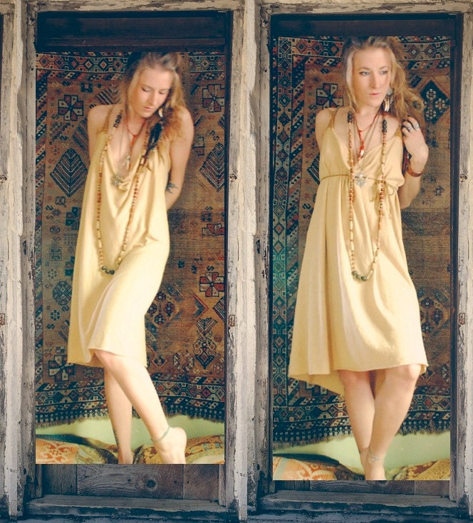 mama wolf smock dress. organic cotton/hemp blend. hand dyed colors. 'made to order'