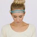 Multi Layer Knot Headband Non-Slip Thin Head Band Boho Hair Band Fashion Hair Accessories (Layered Knotted Turquoise)