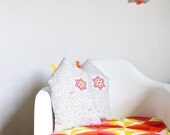 Decorative Cushion house shape in fabric cotton