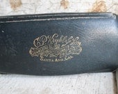 Antique, Leather Case, Metal Case, for Antique Eyeglasses, for Wire Rimmed Spectacles, Optical, Props, Cottage Chic, All Vintage Man