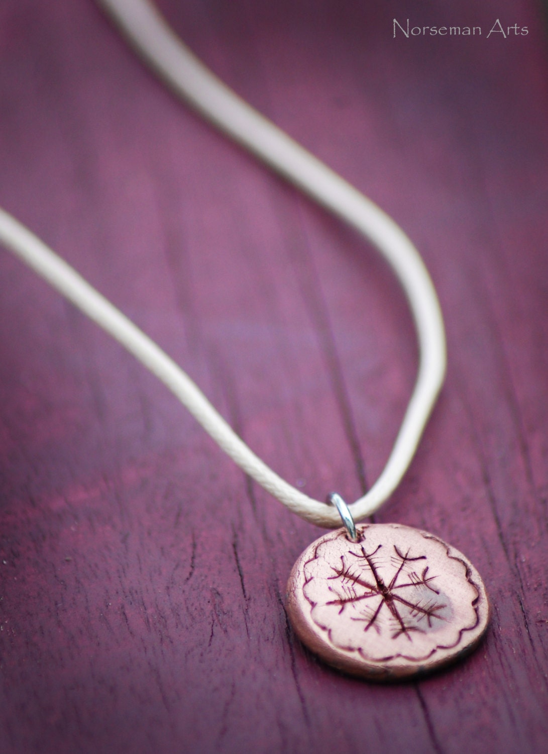 Aegishjalmur "helm of awe" Viking Pendant.