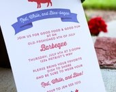 Red, White, and Blue BBQ Invitations Il_170x135