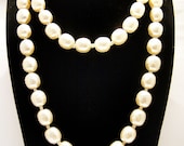 Vintage Miriam Haskell Large Baroque Pearl Necklace