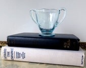 Vintage Fostoria Fairfax Sugar Dish in Azur Blue