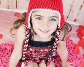 Ready-to-ship Black/Pink Minnie hat with braids