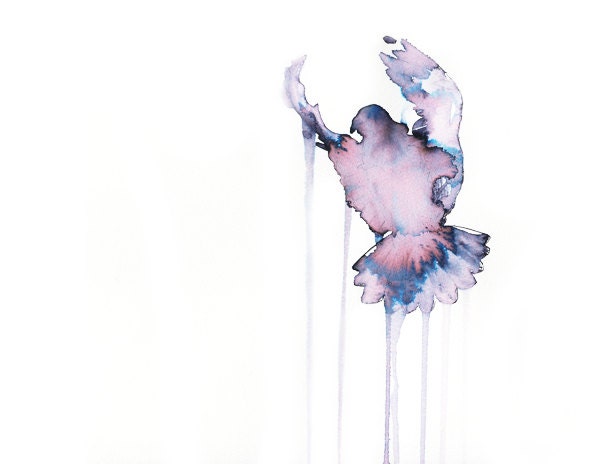 Dove in Flight  8.5 x 11 archival ink print