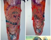 Tie Dye Shredded Crop Shirt