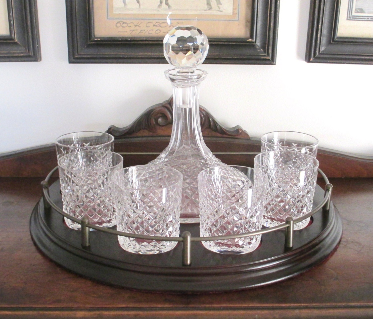Waterford "Alana" Decanter & Old-Fashioned Set