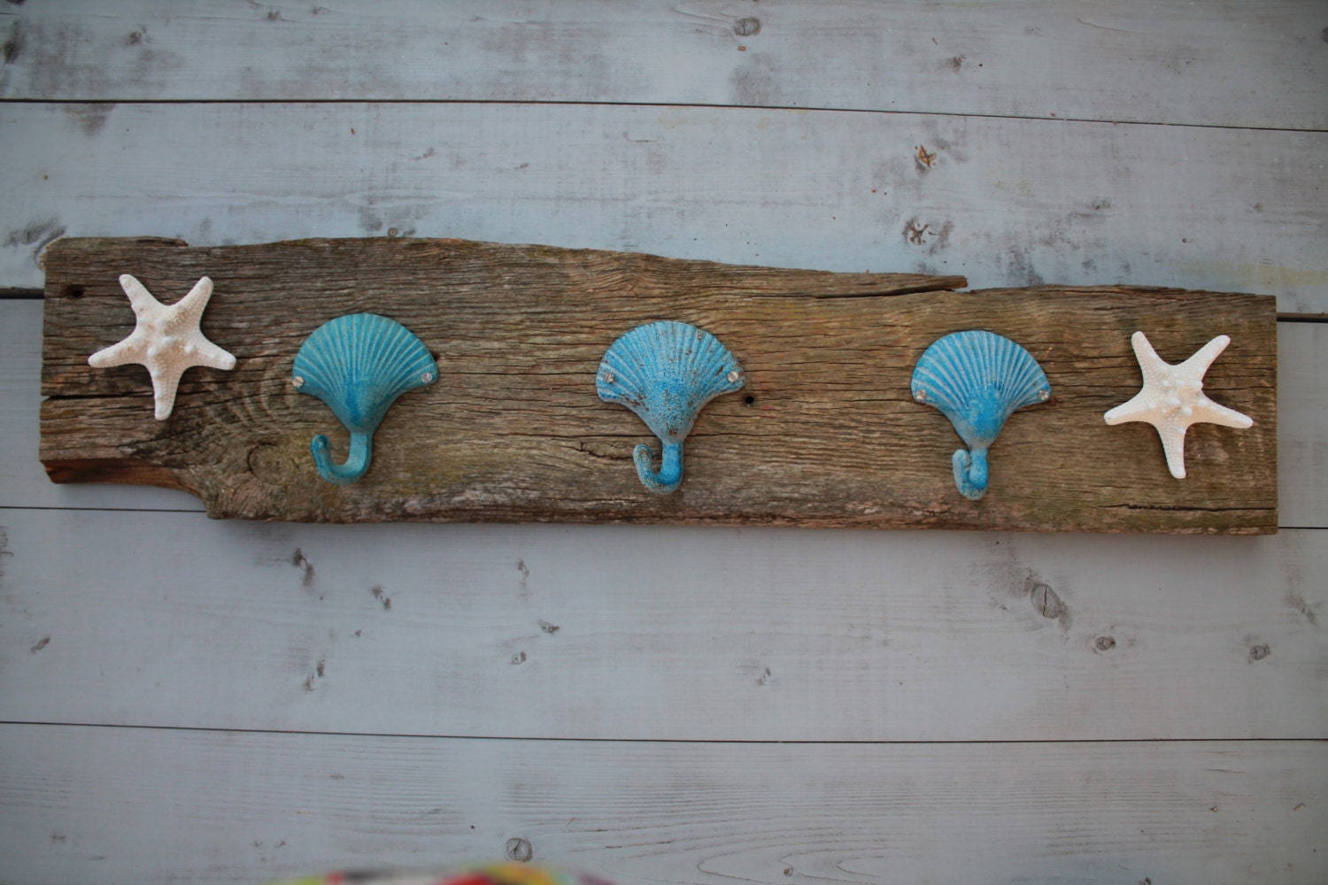 Beach House Hat Rack/Reclaimed Wood