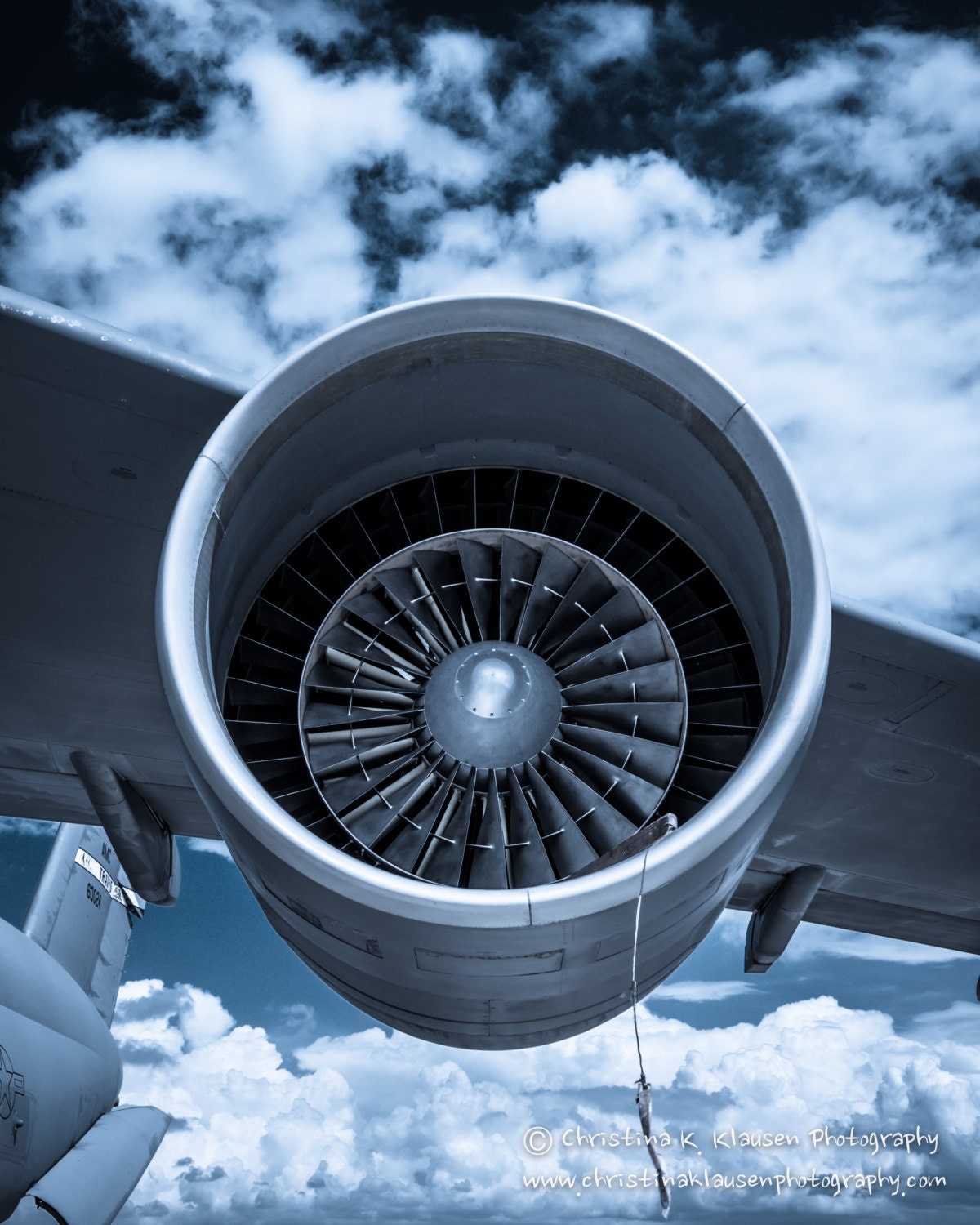 Airplane Photograph.  Airplane Engine Photo.  Nursery Decor.  Airplane Boy's Room. Army. EAA. Dark. Moody. Clouds. Fine Art Photography