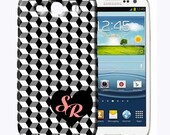 Black and white check Galaxy s3 case-personalized custom Preppy cover available for iPhone 4/4s, 5 cases , studs revolution
