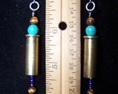 38 SPL, tigers eye, turquoise earrings