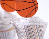 Printable Toppers and Wrappers: Basketball Cupcake Decor