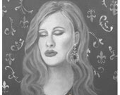 8 x 10 Adele Inspired-One and Only Poster- Wall decor- Inspirational typography-Music-British-Black and White-Original Art-pop music, music