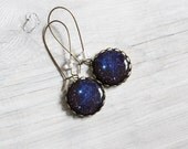 SALE Universe earrings, galaxy earrings, midnight, stars