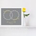 Engagement Gift - Personalized Anniversary Gift for Husband - Paper First Anniversary Gift - Wedding Band Eternity Circle Art Print