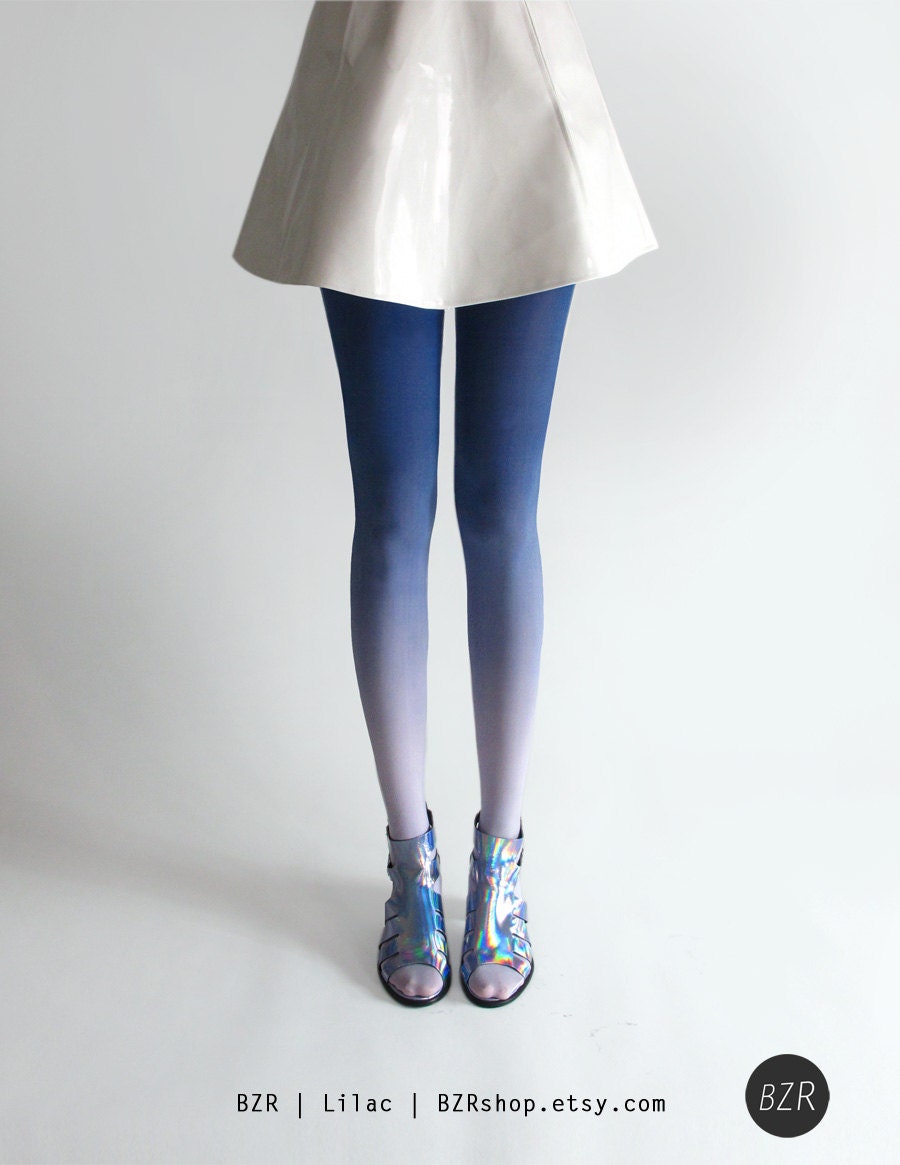 BZR Ombré tights in Lilac